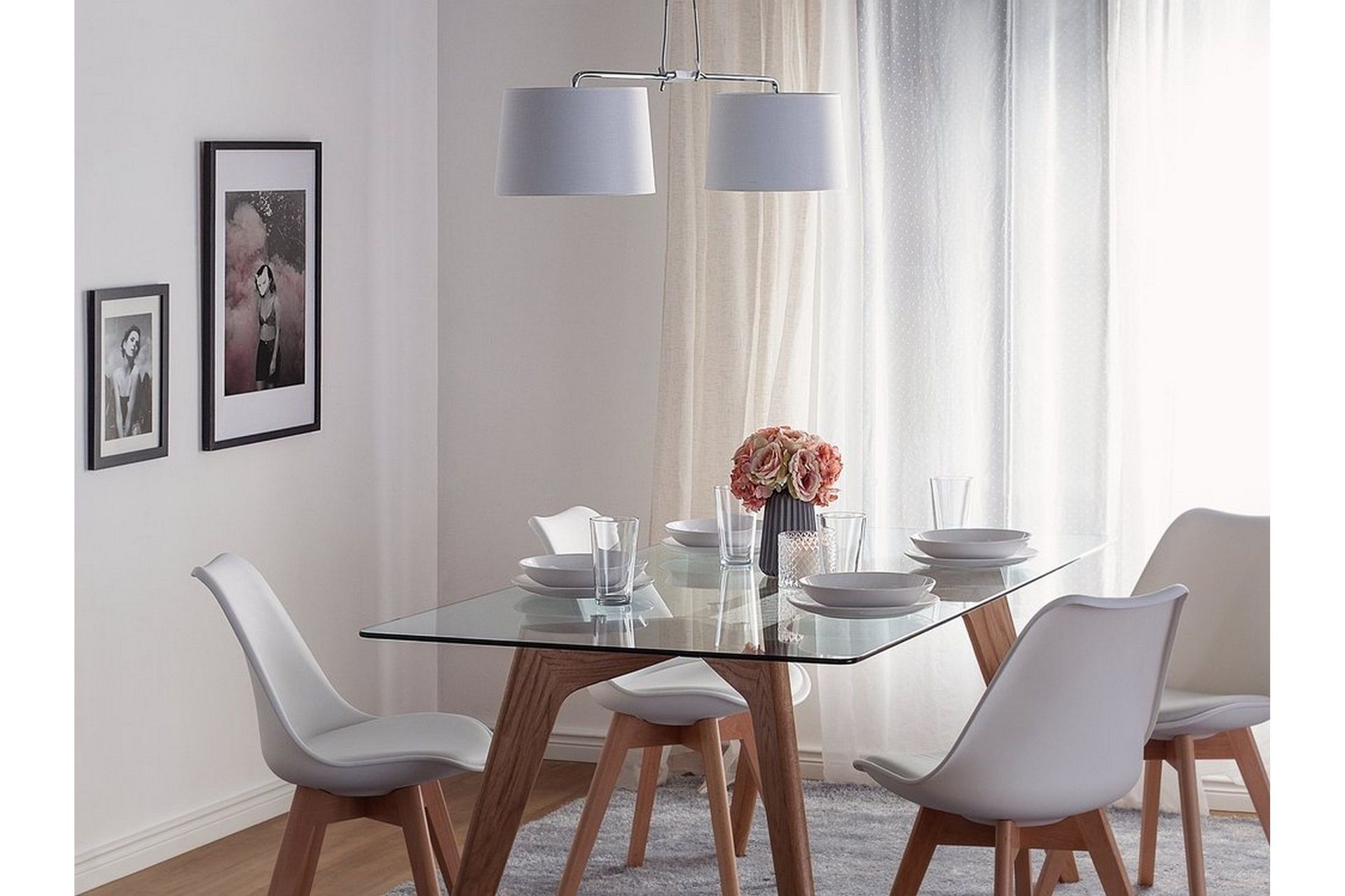 Fucino Taklampe 30 cm - Hvit