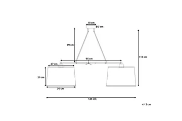 Fucino Taklampe 30 cm - Hvit - Belysning - Innendørsbelysning & Lamper - Taklampe - Pendellamper & Hengelamper