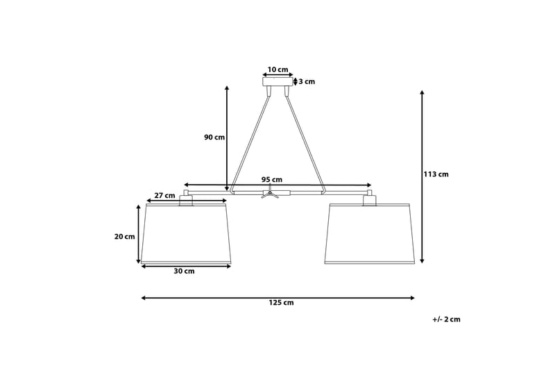 Fucino Taklampe 30 cm - Hvit - Belysning - Innendørsbelysning & Lamper - Taklampe - Pendellamper & Hengelamper