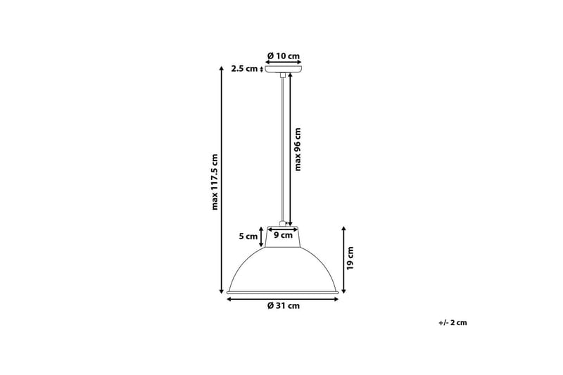 Gallatin Taklampe 31 cm - Kobber - Taklampe kjøkken - Vinduslampe hengende - Vinduslampe - Pendellamper & Hengelamper - Soveromslampe - Stuelampe