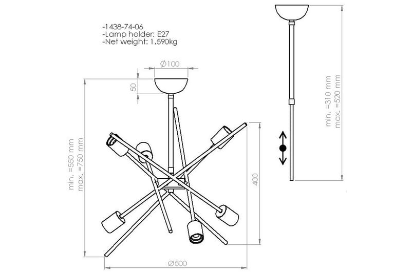 Gera Pendellampe - Homemania - Belysning - Innendørsbelysning & Lamper - Taklampe - Pendellamper & Hengelamper