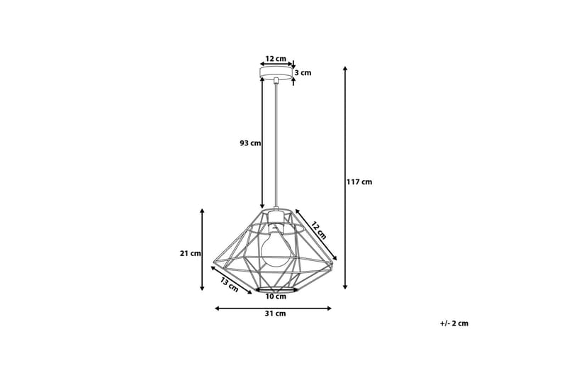 Guam Taklampe 31 cm - Gull - Taklampe kjøkken - Vinduslampe hengende - Vinduslampe - Pendellamper & Hengelamper - Soveromslampe - Stuelampe