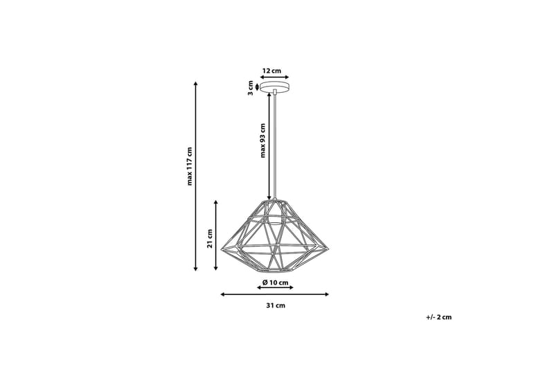 Guam Taklampe 31 cm - Kobber - Taklampe kjøkken - Vinduslampe hengende - Vinduslampe - Pendellamper & Hengelamper - Soveromslampe - Stuelampe