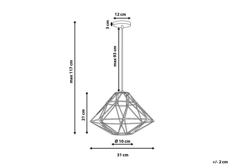 Guam Taklampe 31 cm - Kobber - Taklampe kjøkken - Vinduslampe hengende - Vinduslampe - Pendellamper & Hengelamper - Soveromslampe - Stuelampe