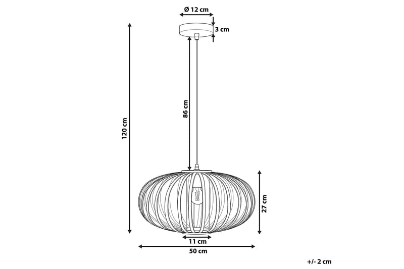 Havelen Ceiling Taklampe Oval - Bambus / Lysebrun - Belysning - Innendørsbelysning & Lamper - Taklampe - Pendellamper & Hengelamper