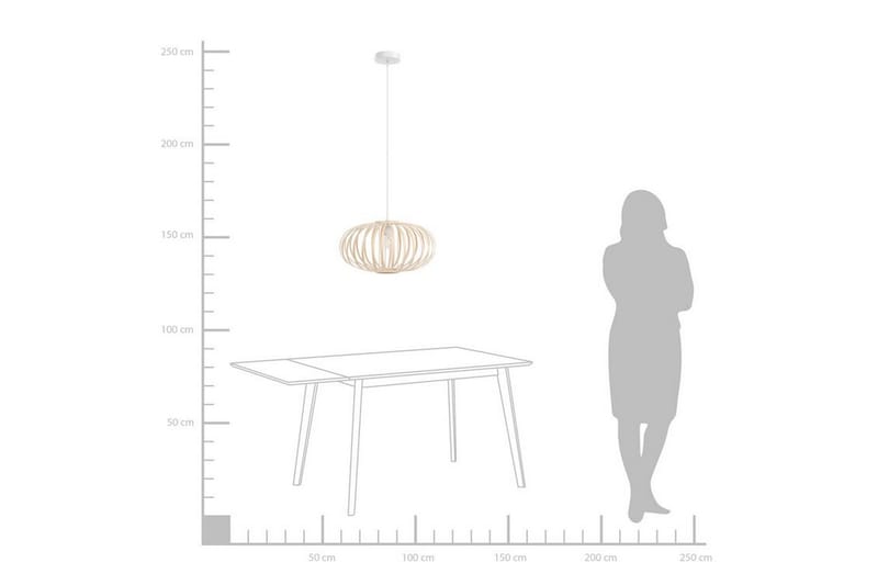 Havelen Ceiling Taklampe Oval - Bambus / Lysebrun - Belysning - Innendørsbelysning & Lamper - Taklampe - Pendellamper & Hengelamper