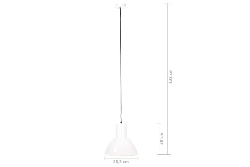 Hengelampe 25 W hvit rund 28,5 cm E27 - Hvit - Taklampe kjøkken - Vinduslampe hengende - Vinduslampe - Pendellamper & Hengelamper - Soveromslampe - Stuelampe