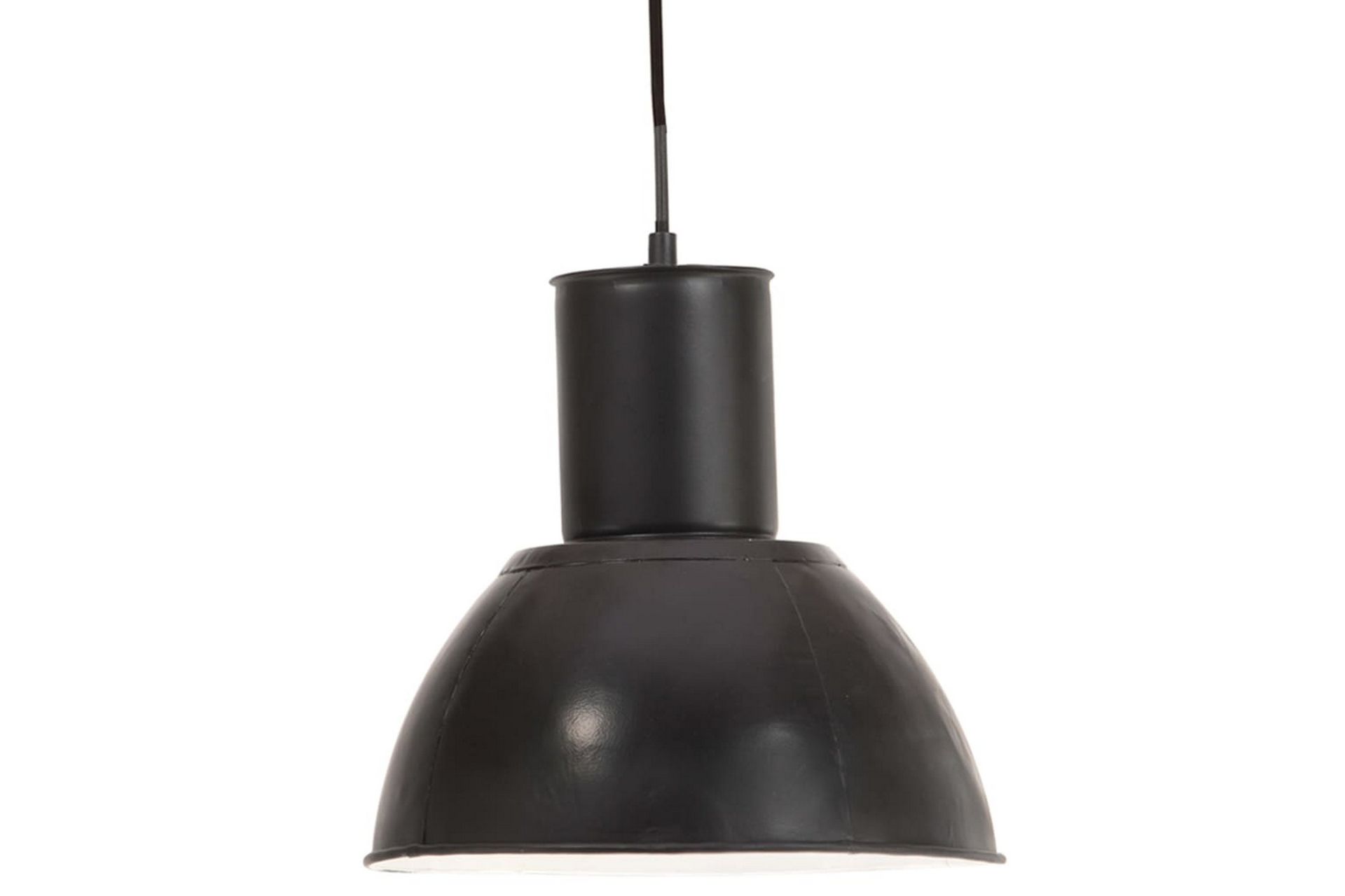 Hengelampe 25 W matt svart rund 28,5 cm E27 - Svart - Belysning - Innendørsbelysning & Lamper - Taklampe - Pendellamper & Hengelamper