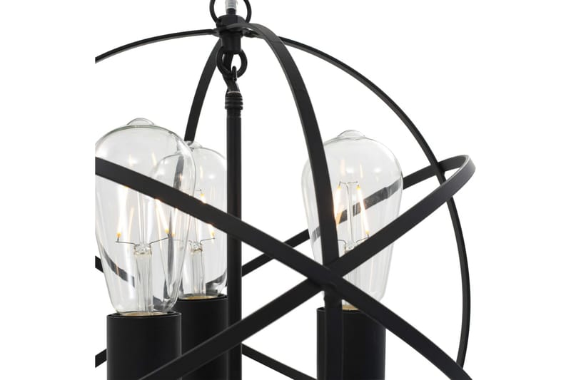 Hengelampe svart sfrisk 3 x E27 lysprer - Svart - Taklampe kjøkken - Vinduslampe hengende - Vinduslampe - Pendellamper & Hengelamper - Soveromslampe - Stuelampe