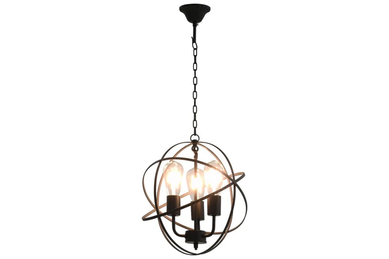 Hengelampe svart sfrisk 3 x E27 lysprer - Svart - Belysning - Innendørsbelysning & Lamper - Taklampe - Pendellamper & Hengelamper