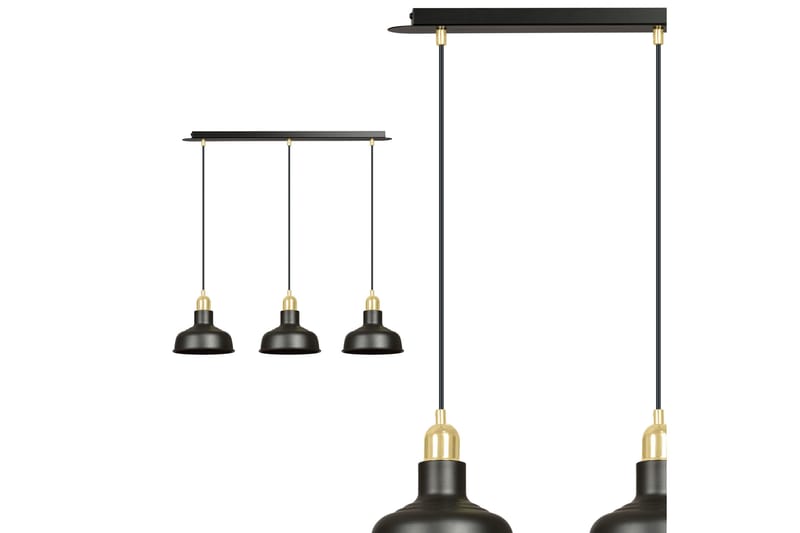 Ibor 3 pendel Svart - Scandinavian Choice - Taklampe kjøkken - Vinduslampe hengende - Vinduslampe - Pendellamper & Hengelamper - Soveromslampe - Stuelampe