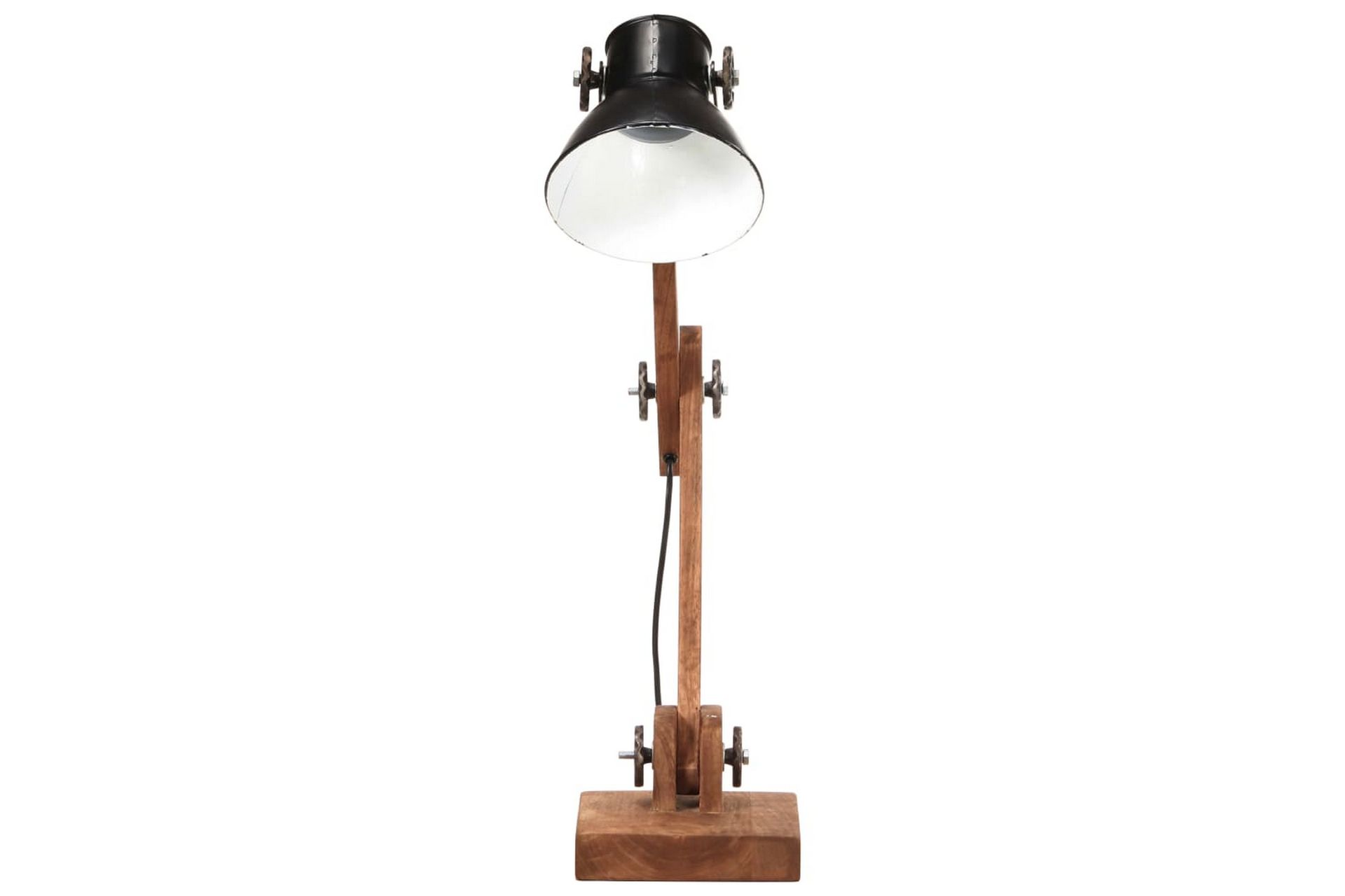Industriell bordlampe matt svart rund 58x18x90 cm E27 - Svart - Belysning - Innendørsbelysning & Lamper - Taklampe - Pendellamper & Hengelamper