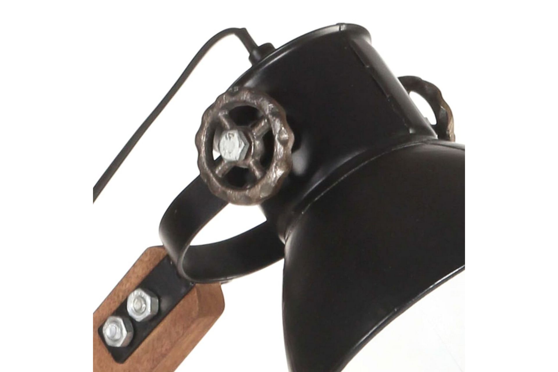 Industriell bordlampe matt svart rund 58x18x90 cm E27 - Svart - Belysning - Innendørsbelysning & Lamper - Taklampe - Pendellamper & Hengelamper