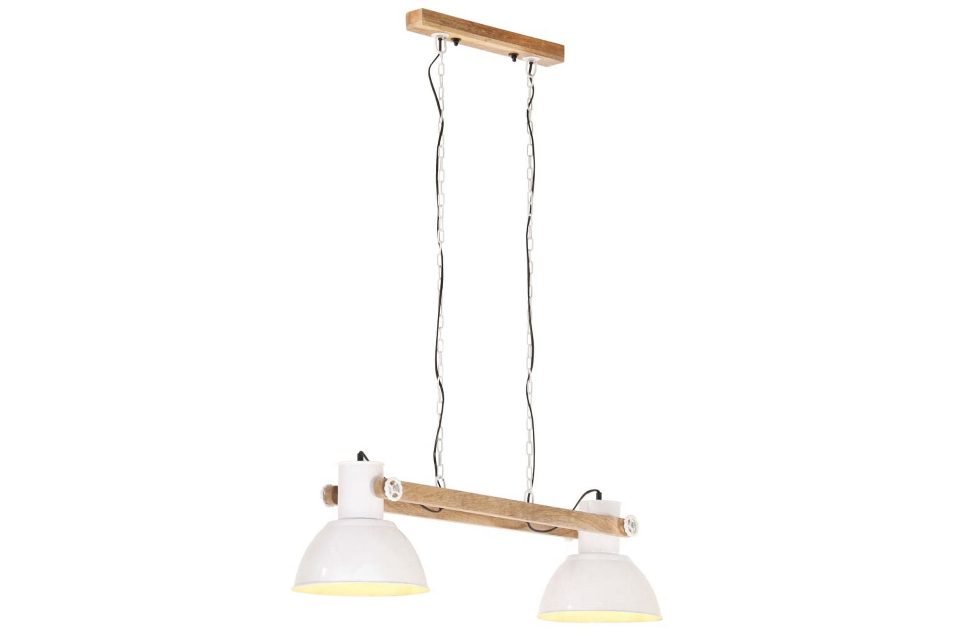 Industriell hengelampe 25 W hvit 109 cm E27 - Hvit - Belysning - Innendørsbelysning & Lamper - Taklampe - Pendellamper & Hengelamper