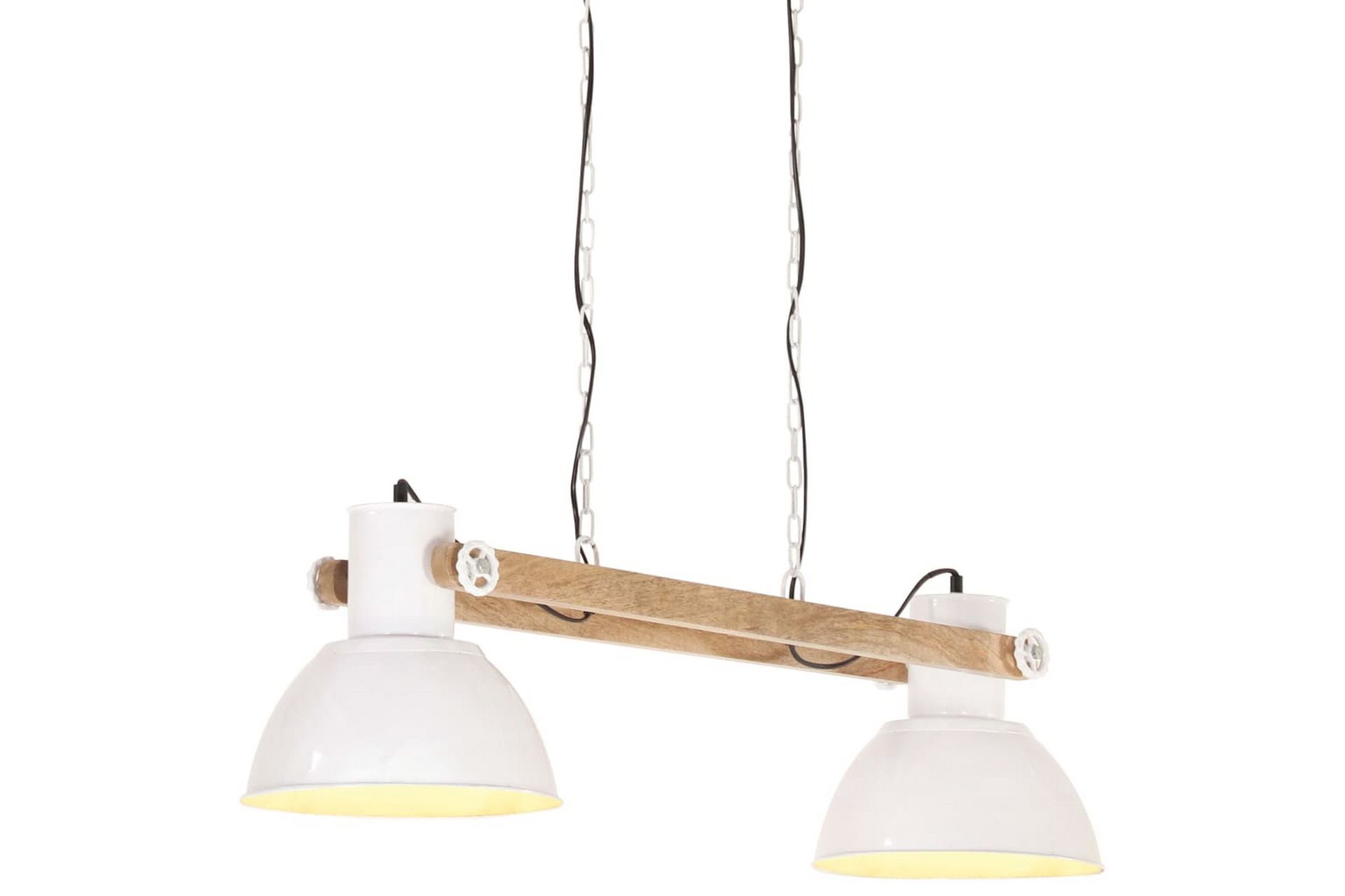 Industriell hengelampe 25 W hvit 109 cm E27 - Hvit - Belysning - Innendørsbelysning & Lamper - Taklampe - Pendellamper & Hengelamper
