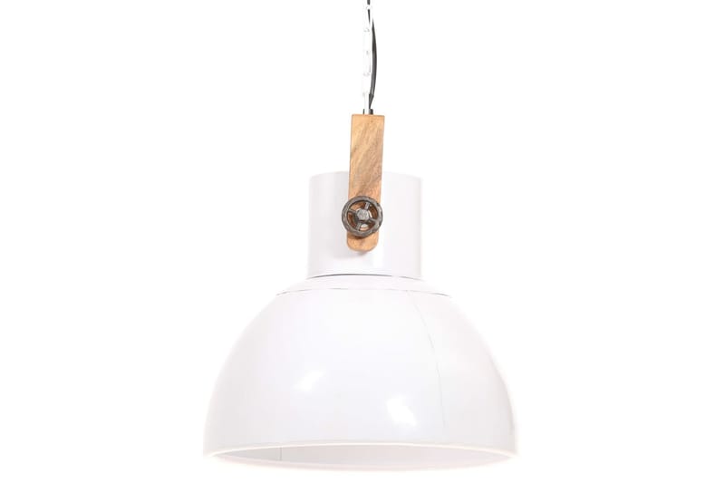 Industriell hengelampe 25 W hvit rund 40 cm E27 - Hvit - Taklampe kjøkken - Vinduslampe hengende - Vinduslampe - Pendellamper & Hengelamper - Soveromslampe - Stuelampe