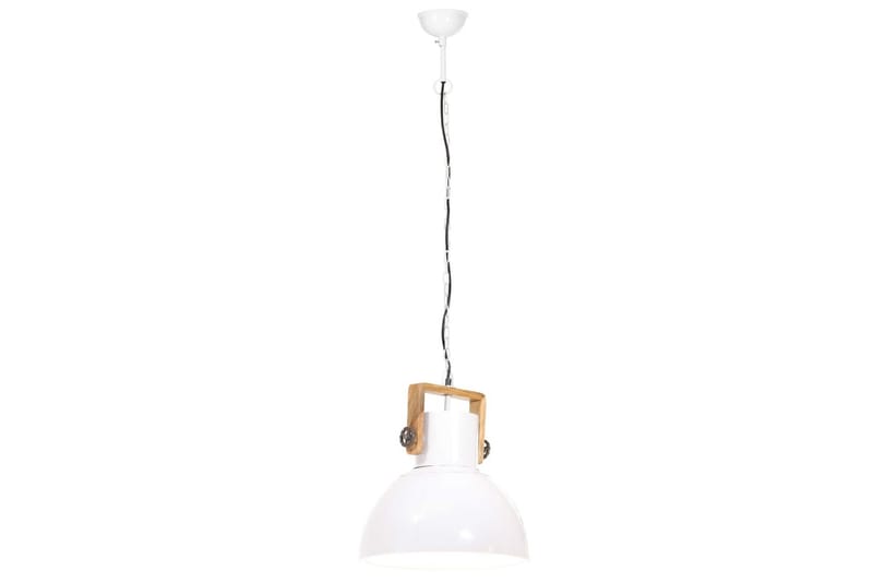 Industriell hengelampe 25 W hvit rund 40 cm E27 - Hvit - Taklampe kjøkken - Vinduslampe hengende - Vinduslampe - Pendellamper & Hengelamper - Soveromslampe - Stuelampe