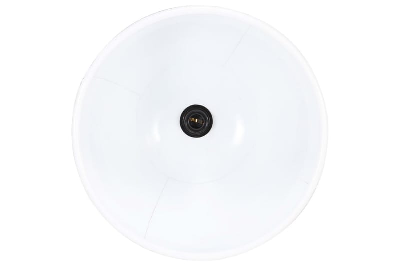 Industriell hengelampe 25 W hvit rund 40 cm E27 - Hvit - Belysning - Innendørsbelysning & Lamper - Taklampe - Pendellamper & Hengelamper