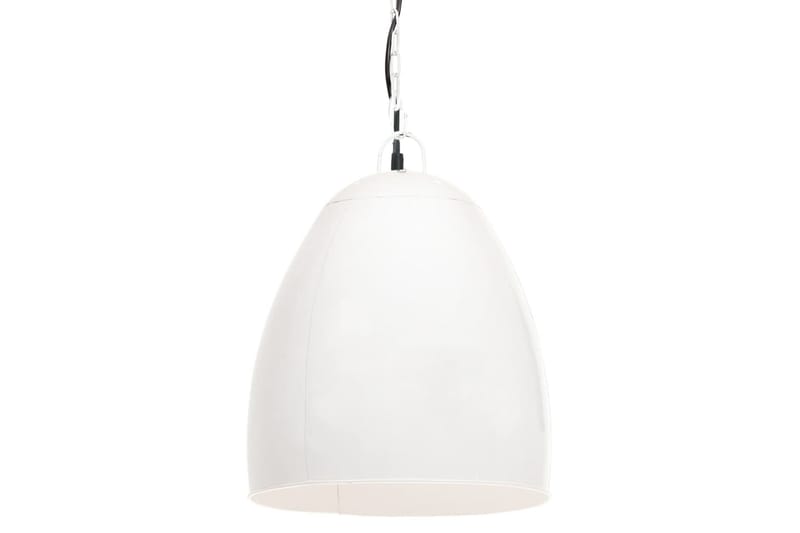 Industriell hengelampe 25 W hvit rund 42 cm E27 - Hvit - Belysning - Innendørsbelysning & Lamper - Taklampe - Pendellamper & Hengelamper