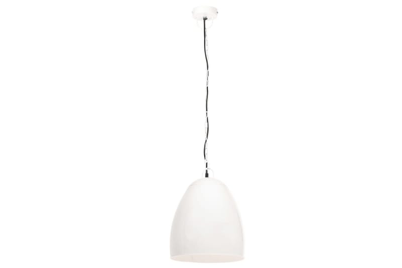 Industriell hengelampe 25 W hvit rund 42 cm E27 - Hvit - Belysning - Innendørsbelysning & Lamper - Taklampe - Pendellamper & Hengelamper