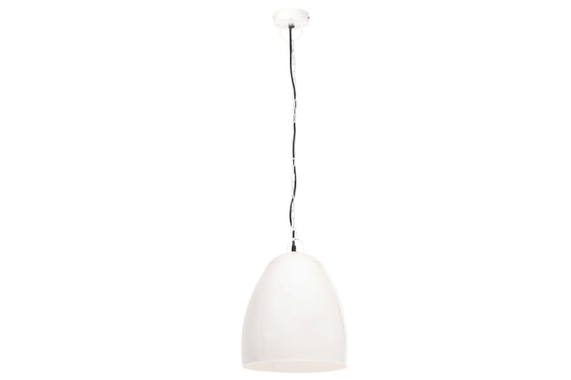 Industriell hengelampe 25 W hvit rund 42 cm E27 - Hvit - Taklampe kjøkken - Vinduslampe hengende - Vinduslampe - Pendellamper & Hengelamper - Soveromslampe - Stuelampe