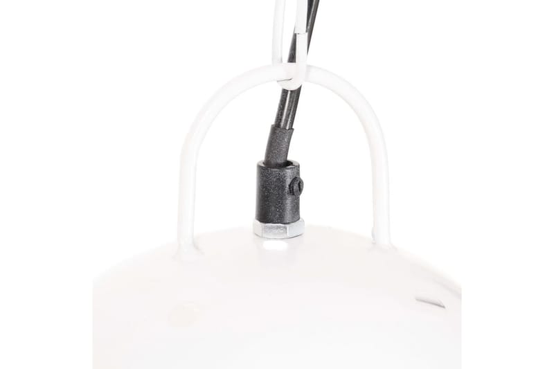 Industriell hengelampe 25 W hvit rund 42 cm E27 - Hvit - Belysning - Innendørsbelysning & Lamper - Taklampe - Pendellamper & Hengelamper