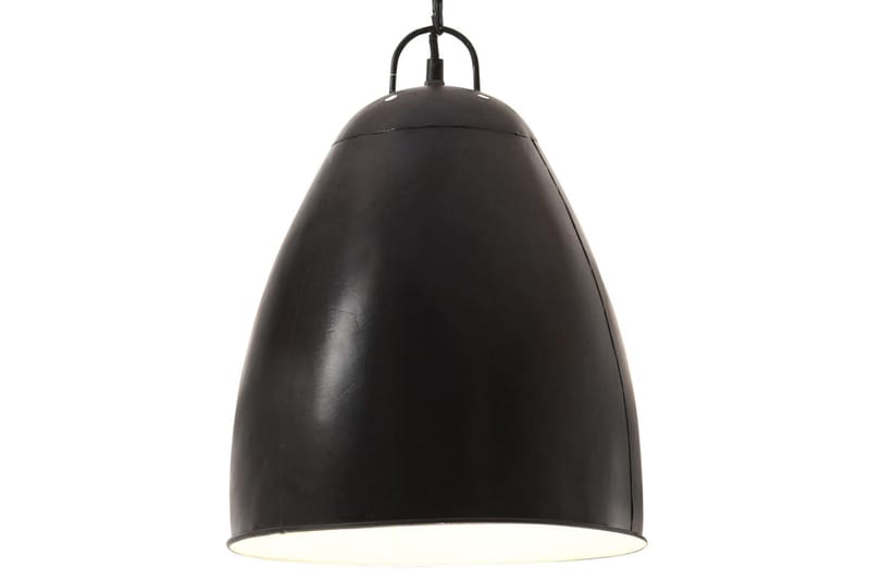 Industriell hengelampe 25 W matt svart rund 32 cm E27 - Svart - Belysning - Innendørsbelysning & Lamper - Taklampe - Pendellamper & Hengelamper