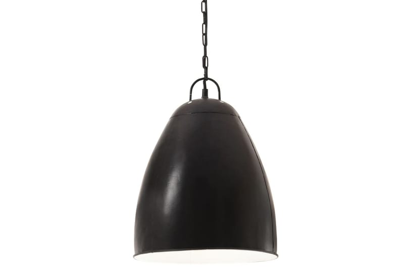 Industriell hengelampe 25 W matt svart rund 32 cm E27 - Svart - Belysning - Innendørsbelysning & Lamper - Taklampe - Pendellamper & Hengelamper