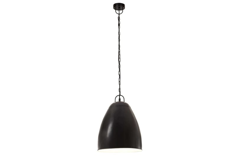Industriell hengelampe 25 W matt svart rund 32 cm E27 - Svart - Taklampe kjøkken - Vinduslampe hengende - Vinduslampe - Pendellamper & Hengelamper - Soveromslampe - Stuelampe