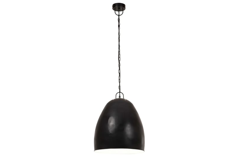 Industriell hengelampe 25 W matt svart rund 42 cm E27 - Svart - Belysning - Innendørsbelysning & Lamper - Taklampe - Pendellamper & Hengelamper