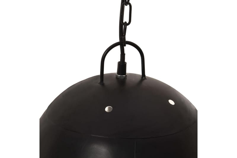 Industriell hengelampe 25 W matt svart rund 42 cm E27 - Svart - Taklampe kjøkken - Vinduslampe hengende - Vinduslampe - Pendellamper & Hengelamper - Soveromslampe - Stuelampe