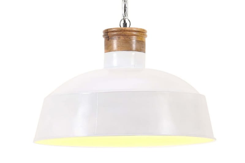 Industriell hengelampe 42 cm hvit E27 - Hvit - Belysning - Innendørsbelysning & Lamper - Taklampe - Pendellamper & Hengelamper