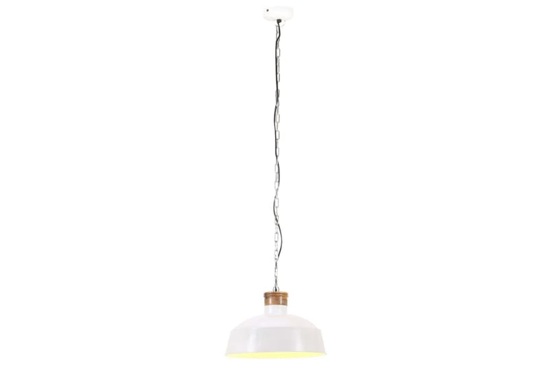 Industriell hengelampe 42 cm hvit E27 - Hvit - Belysning - Innendørsbelysning & Lamper - Taklampe - Pendellamper & Hengelamper