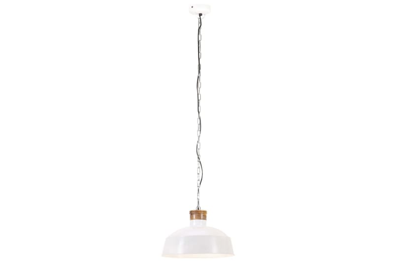 Industriell hengelampe 42 cm hvit E27 - Hvit - Belysning - Innendørsbelysning & Lamper - Taklampe - Pendellamper & Hengelamper