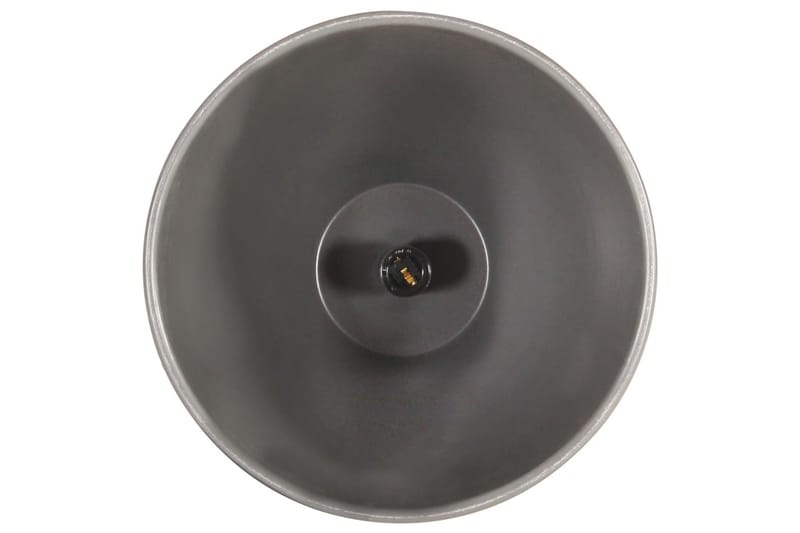 Industriell hengelampe grå jern og heltre 35 cm E27 - Grå - Belysning - Innendørsbelysning & Lamper - Taklampe - Pendellamper & Hengelamper