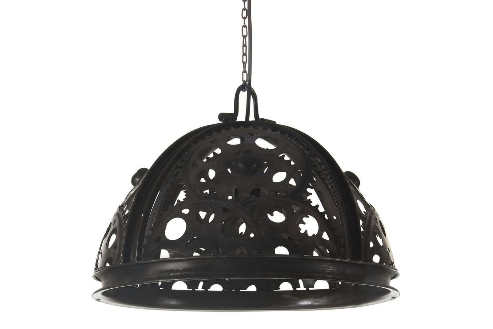 Industriell taklampe i kjedehjulsdesign 45 cm E27 - Svart - Belysning - Innendørsbelysning & Lamper - Taklampe - Pendellamper & Hengelamper