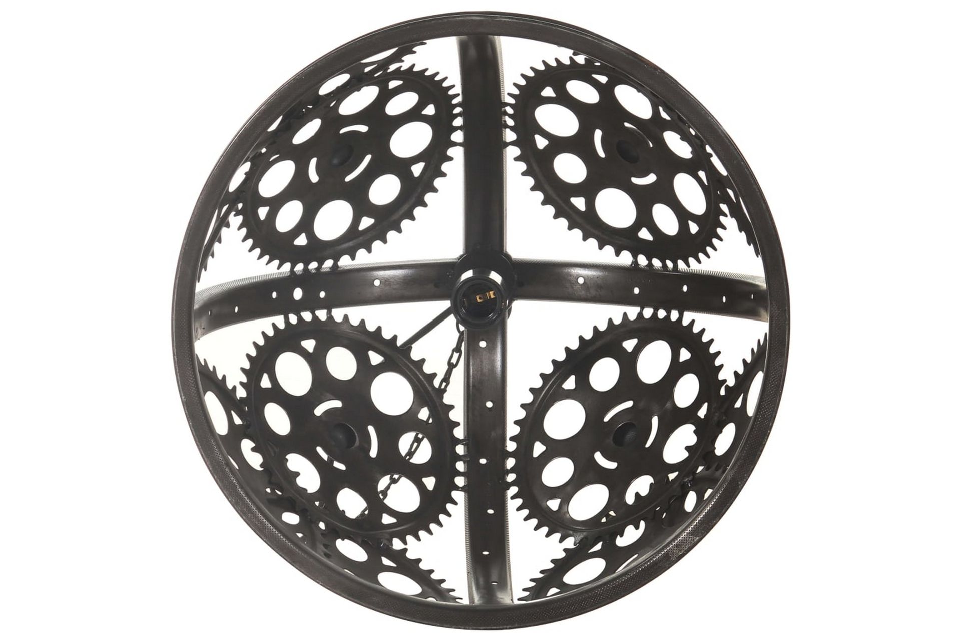 Industriell taklampe i kjedehjulsdesign 45 cm E27 - Svart - Belysning - Innendørsbelysning & Lamper - Taklampe - Pendellamper & Hengelamper