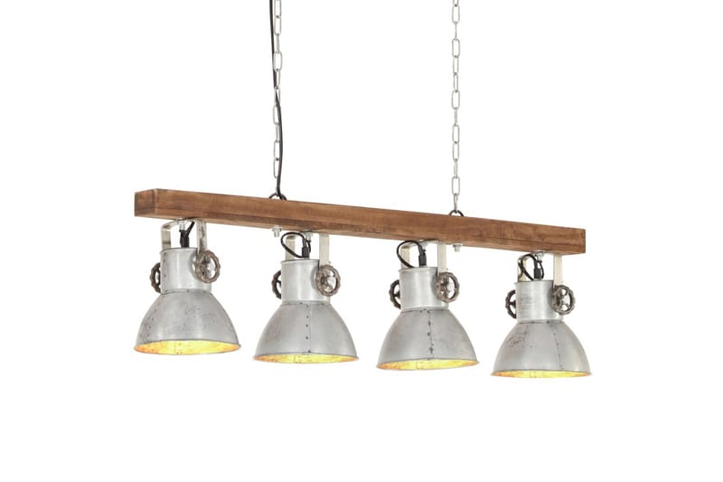 Industriell taklampe sølv E27 mangotre - Silver - Taklampe kjøkken - Vinduslampe hengende - Vinduslampe - Pendellamper & Hengelamper - Soveromslampe - Stuelampe