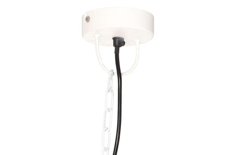 Industriell vintage hengelampe 25 W hvit rund 41 cm E27 - Hvit - Belysning - Innendørsbelysning & Lamper - Taklampe - Pendellamper & Hengelamper