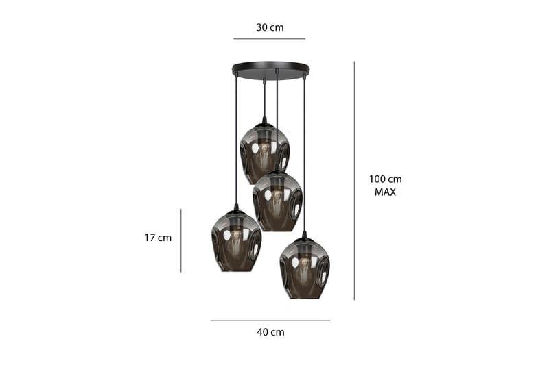 Istar 4 Premium pendel Grafitt - Scandinavian Choice - Taklampe kjøkken - Vinduslampe hengende - Vinduslampe - Pendellamper & Hengelamper - Soveromslampe - Stuelampe