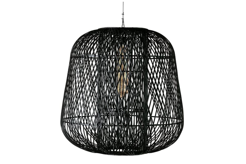 Lashawn Hengelampe 100x100 cm - Bambus/Svart - Belysning - Innendørsbelysning & Lamper - Taklampe - Pendellamper & Hengelamper