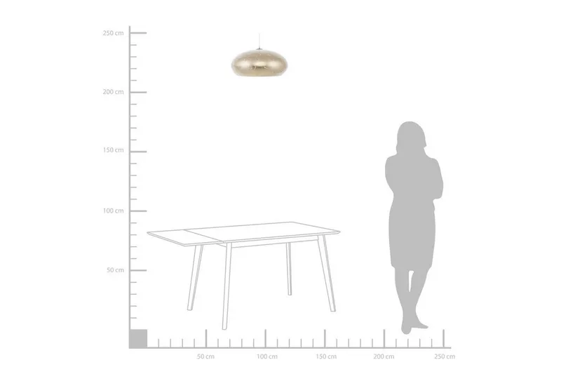 Limnatis Taklampe 48 cm - Gull - Belysning - Innendørsbelysning & Lamper - Taklampe - Pendellamper & Hengelamper