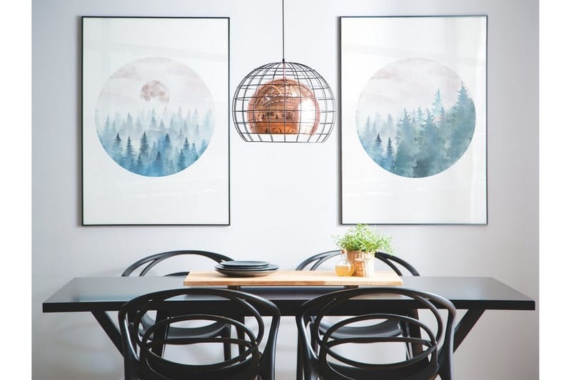 Liri Taklampe 31 cm, Kobber