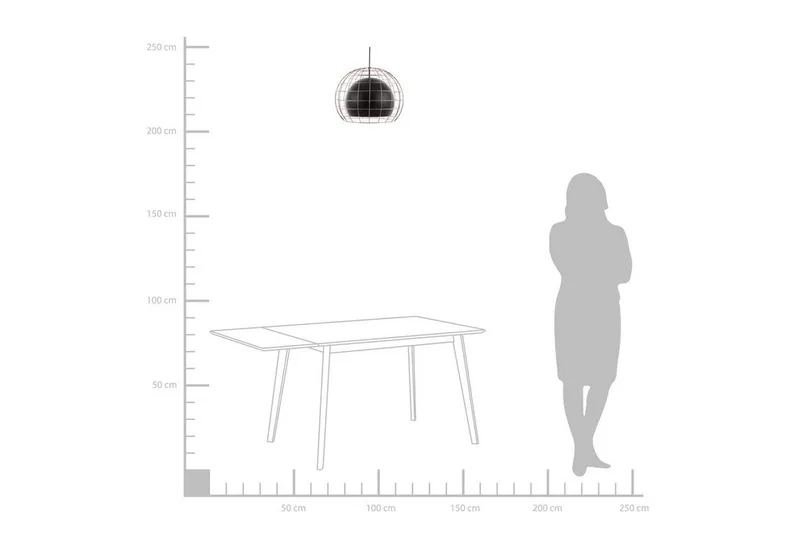 Liri Taklampe 31 cm - Svart - Belysning - Innendørsbelysning & Lamper - Taklampe - Pendellamper & Hengelamper