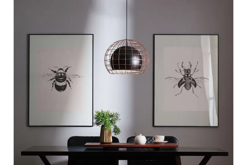 Liri Taklampe 31 cm, Svart