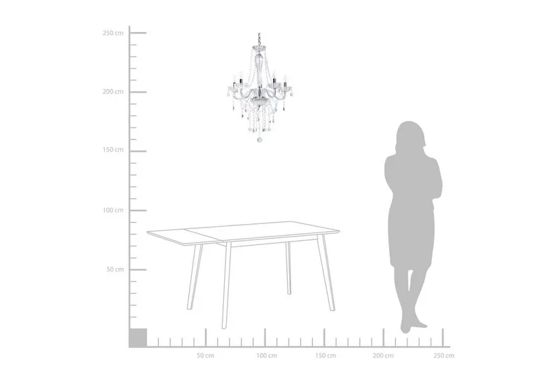 Locone Taklampe 79 cm - Sølv - Belysning - Innendørsbelysning & Lamper - Taklampe - Pendellamper & Hengelamper