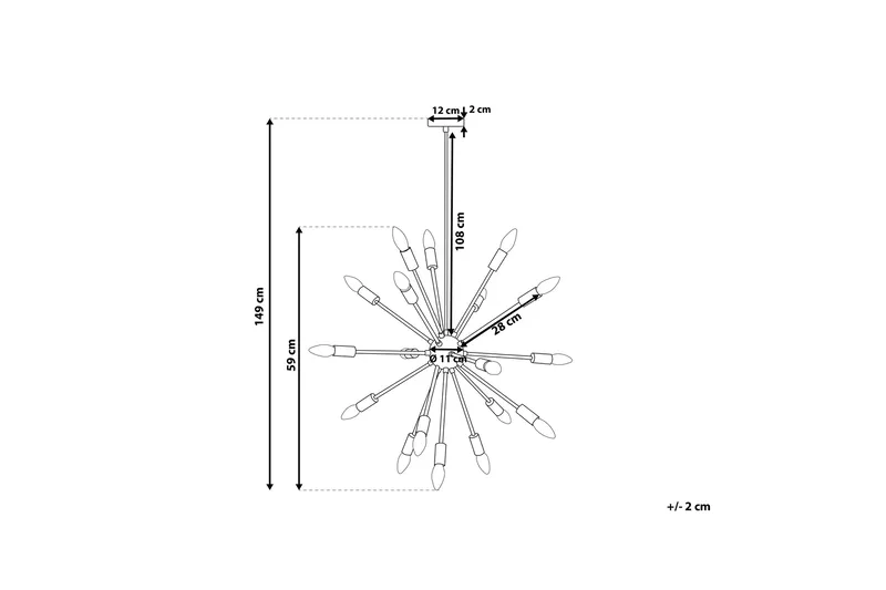 Maguse Taklampe 59 cm - Kobber - Belysning - Innendørsbelysning & Lamper - Taklampe - Pendellamper & Hengelamper