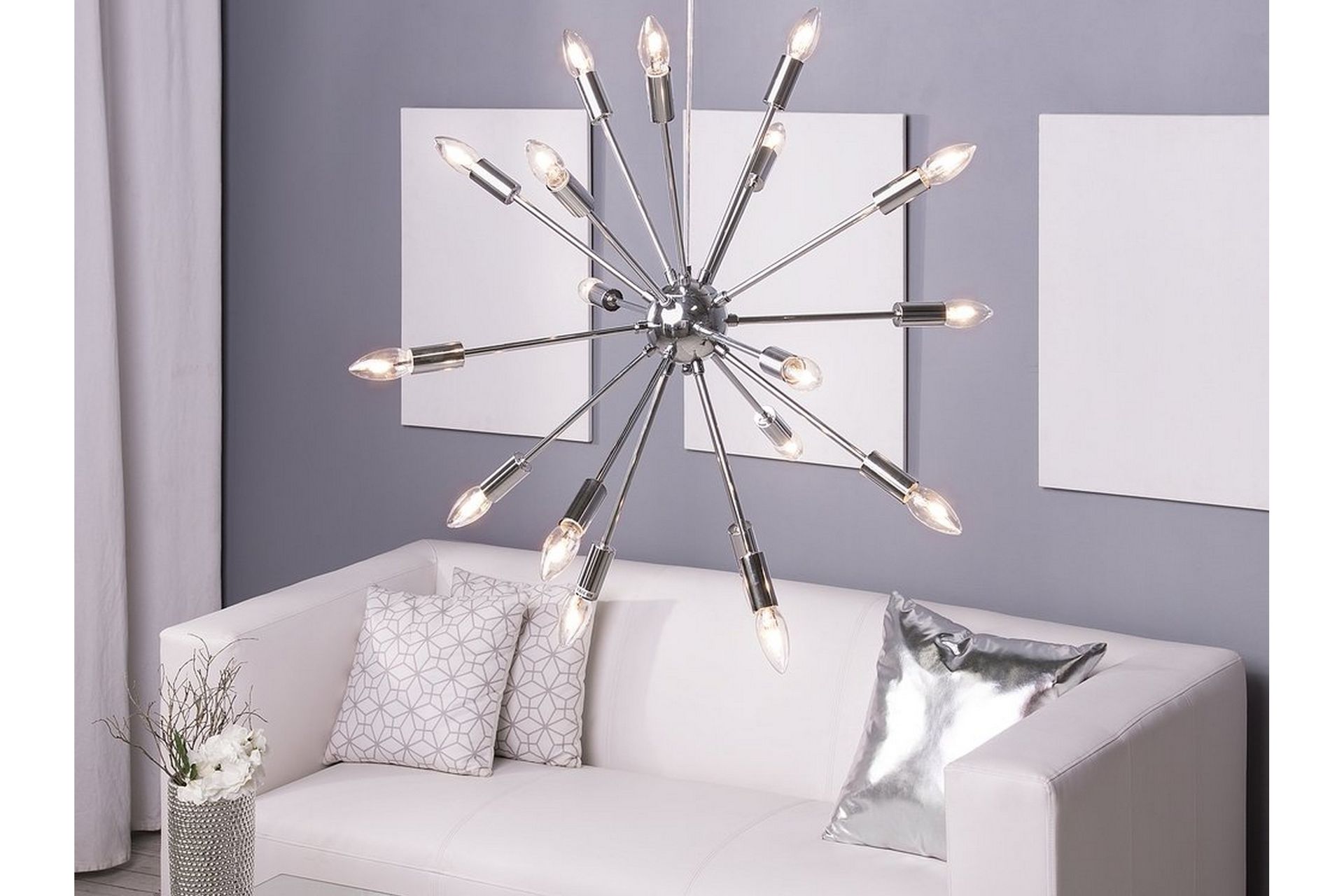 Maguse Taklampe 59 cm - Sølv - Belysning - Innendørsbelysning & Lamper - Taklampe - Pendellamper & Hengelamper