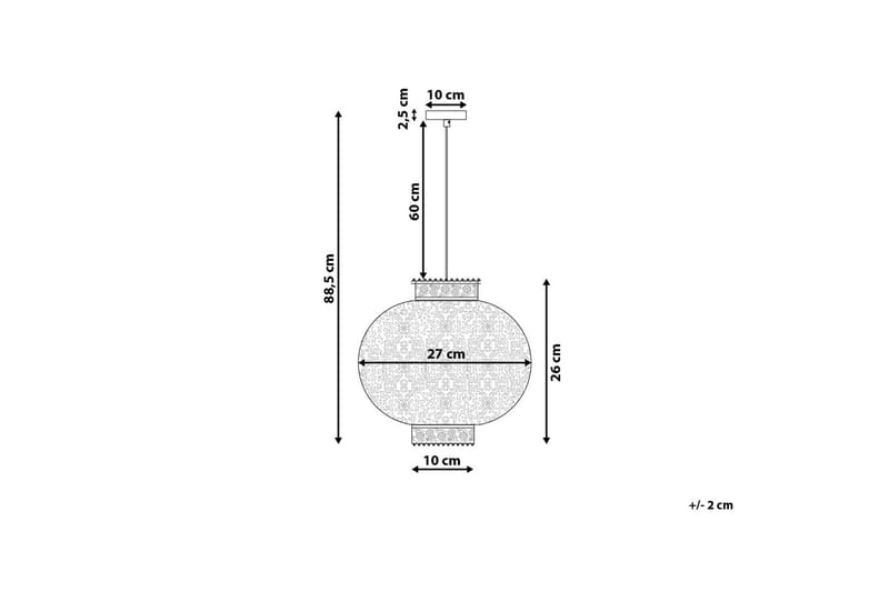 Meuse Taklampe 27 cm - Hvit - Taklampe kjøkken - Vinduslampe hengende - Vinduslampe - Pendellamper & Hengelamper - Soveromslampe - Stuelampe