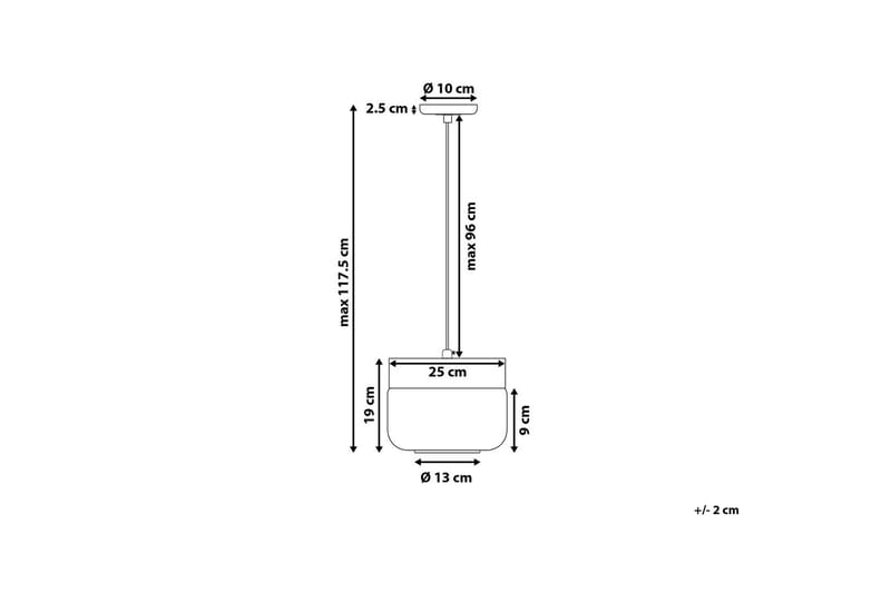 Murray Taklampe 25 cm - Hvit - Taklampe kjøkken - Vinduslampe hengende - Vinduslampe - Pendellamper & Hengelamper - Soveromslampe - Stuelampe